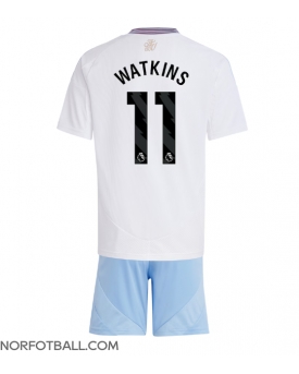 Billige Fotballdrakt Aston Villa Ollie Watkins #11 Replika Bortedraktsett Barn 2024-25 Kortermet (med bukser)